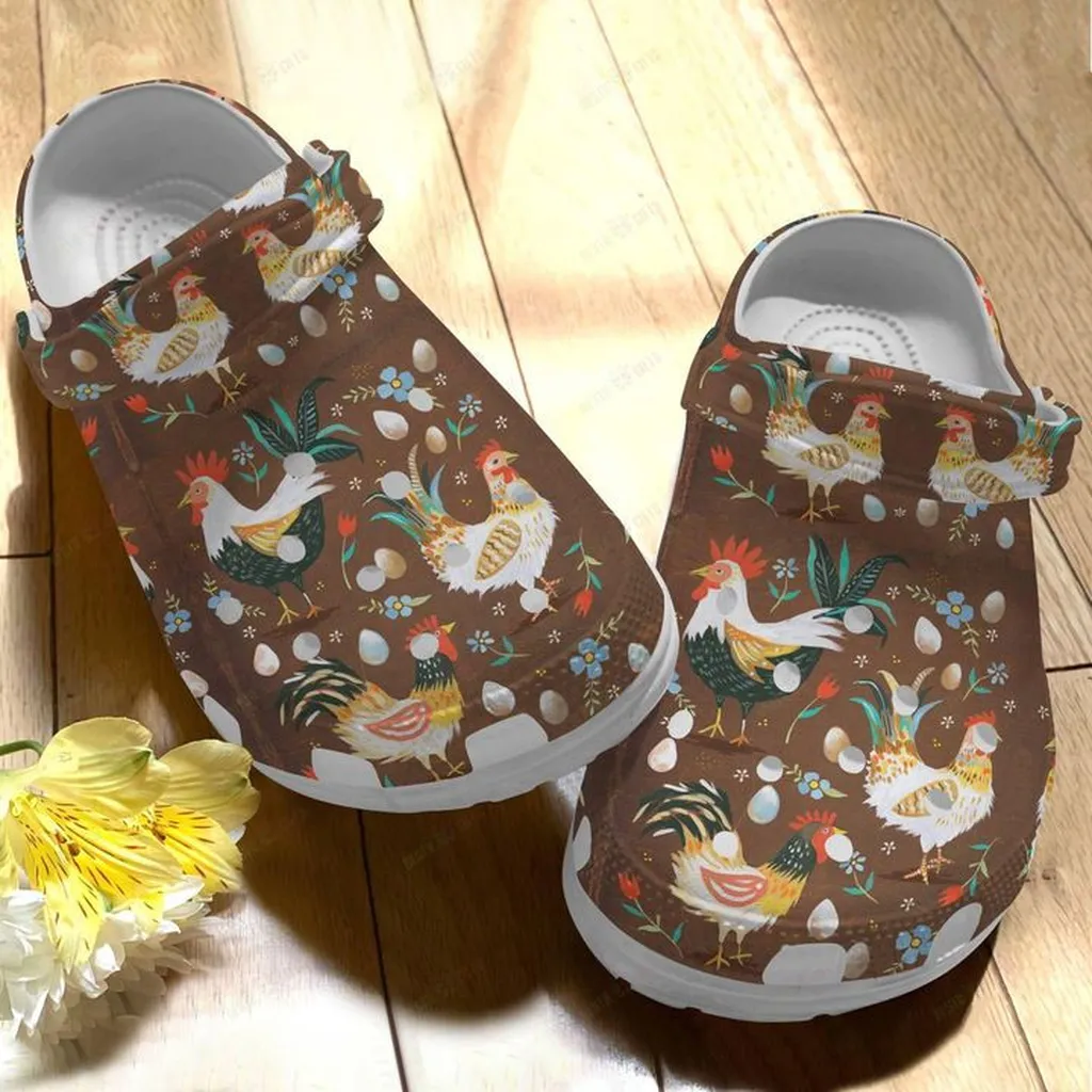 Chicken Farm Crocs, Personalized Crocs Classic Clogs