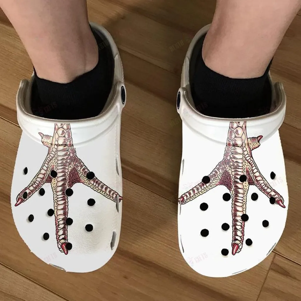 Chicken Feet Crocs, Personalized Crocs Classic Clogs