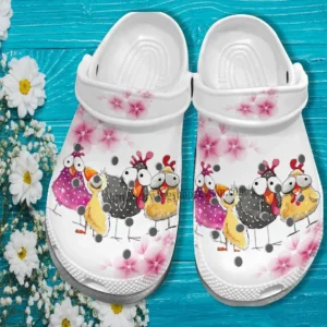 Chicken Funny Cherry Flower Crocs