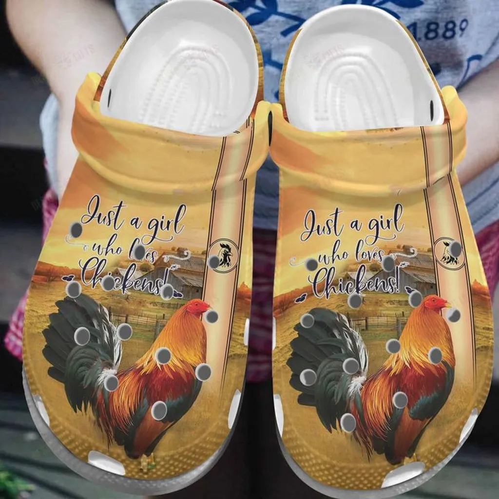 Chicken Lady Crocs, Personalized Crocs Classic Clogs