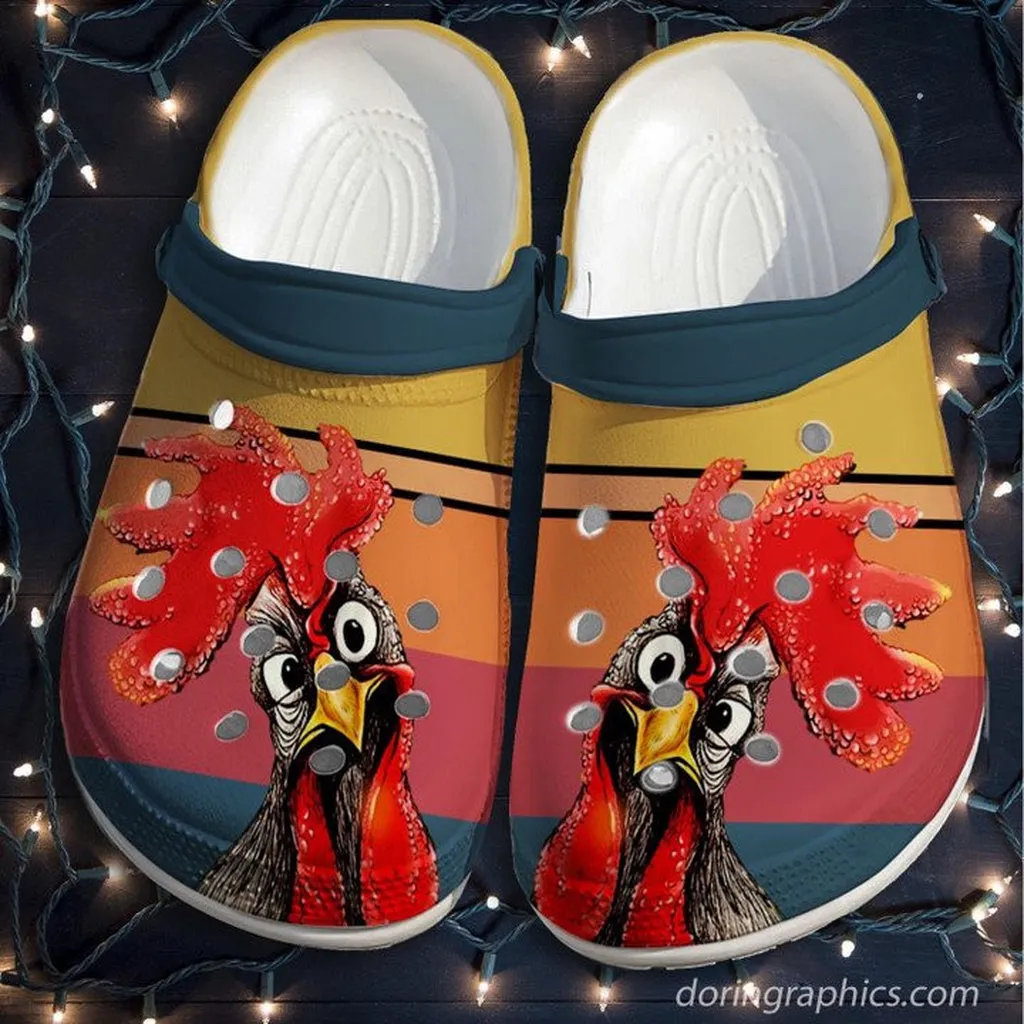 Chicken Looking Custom Crocs Classic Clogs