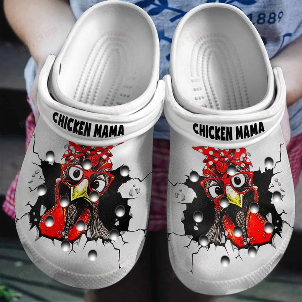 Chicken Mama In Hole Crocs Classic Clogs