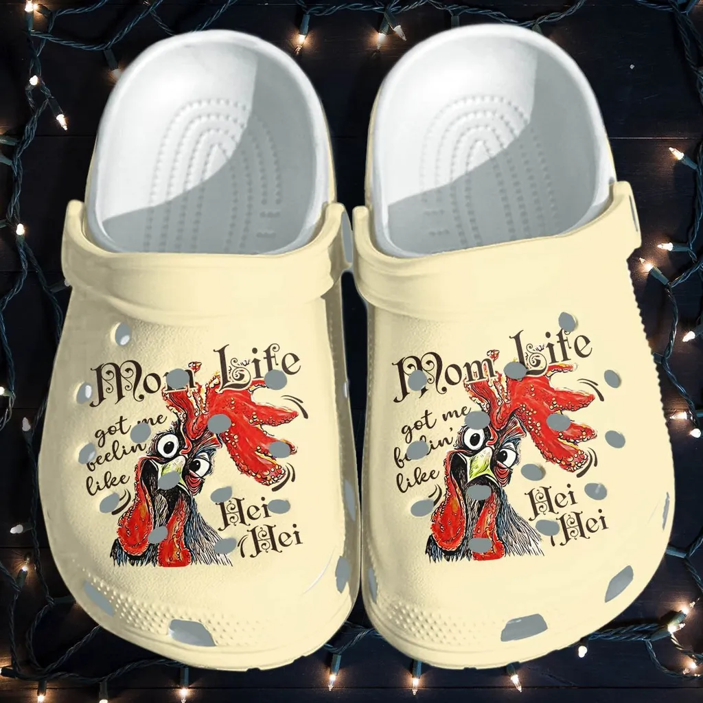 Chicken Mom Life Crocs - Farmer Life Chicken Wear