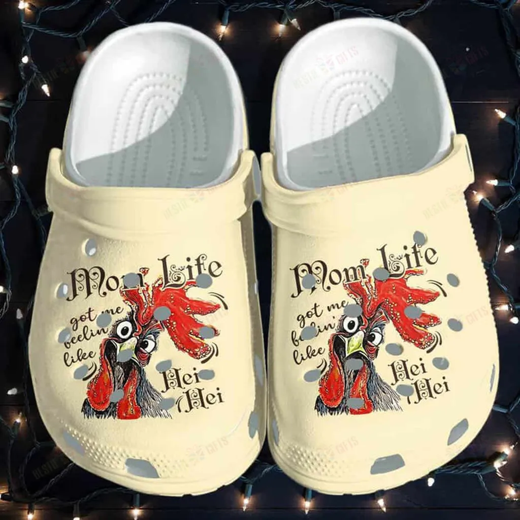 Chicken Mom Life Crocs Classic Clogs