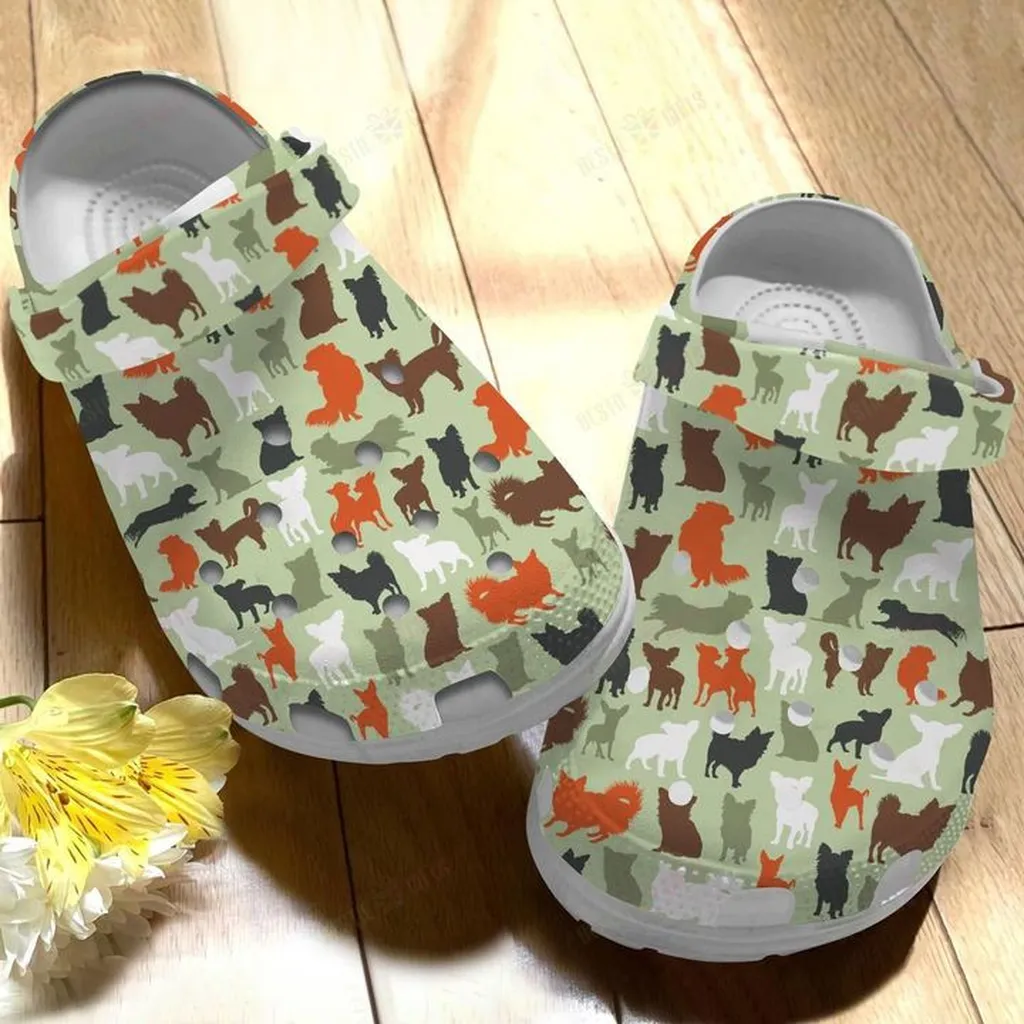 Chihuahua Camo Crocs, Personalized Crocs Classic Clogs