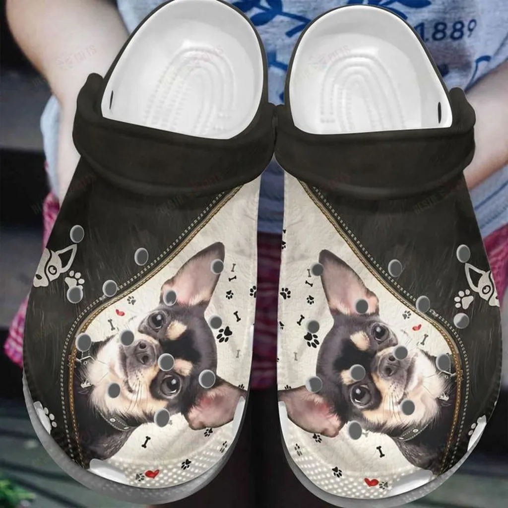 Chihuahua Kissese Crocs Classic Clogs