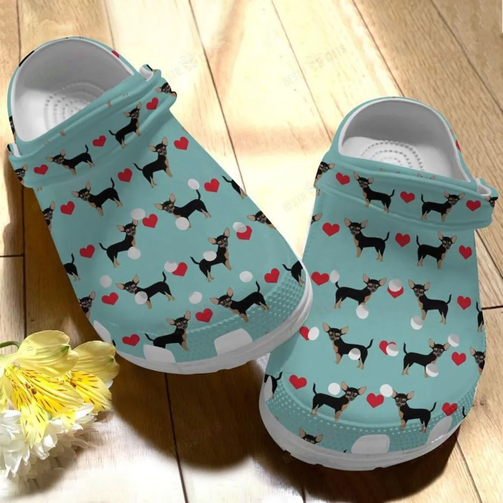 Chihuahua Love Crocs, Personalized Crocs Classic Clogs