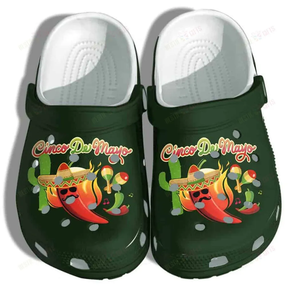 Chilli Peppers Mexico Cactus Cino De Mayo Crocs Classic Clogs