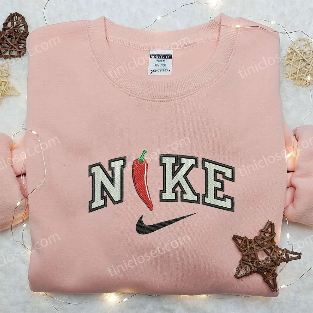 Chilli x Nike Embroidered Shirt, Birth Day? GIft Embroidered Shirt, Custom Nike Embroidered Shirt