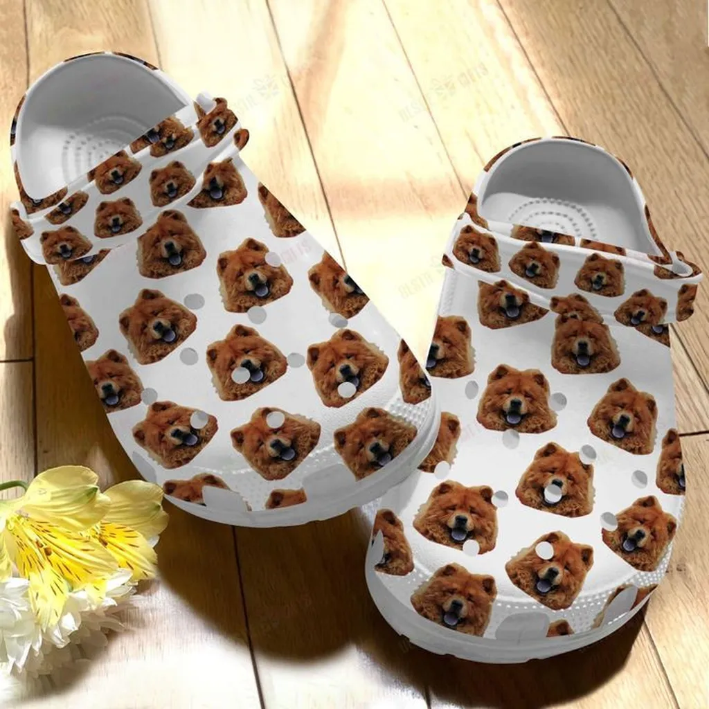 Chow Lovely Chow Crocs Classic Clogs