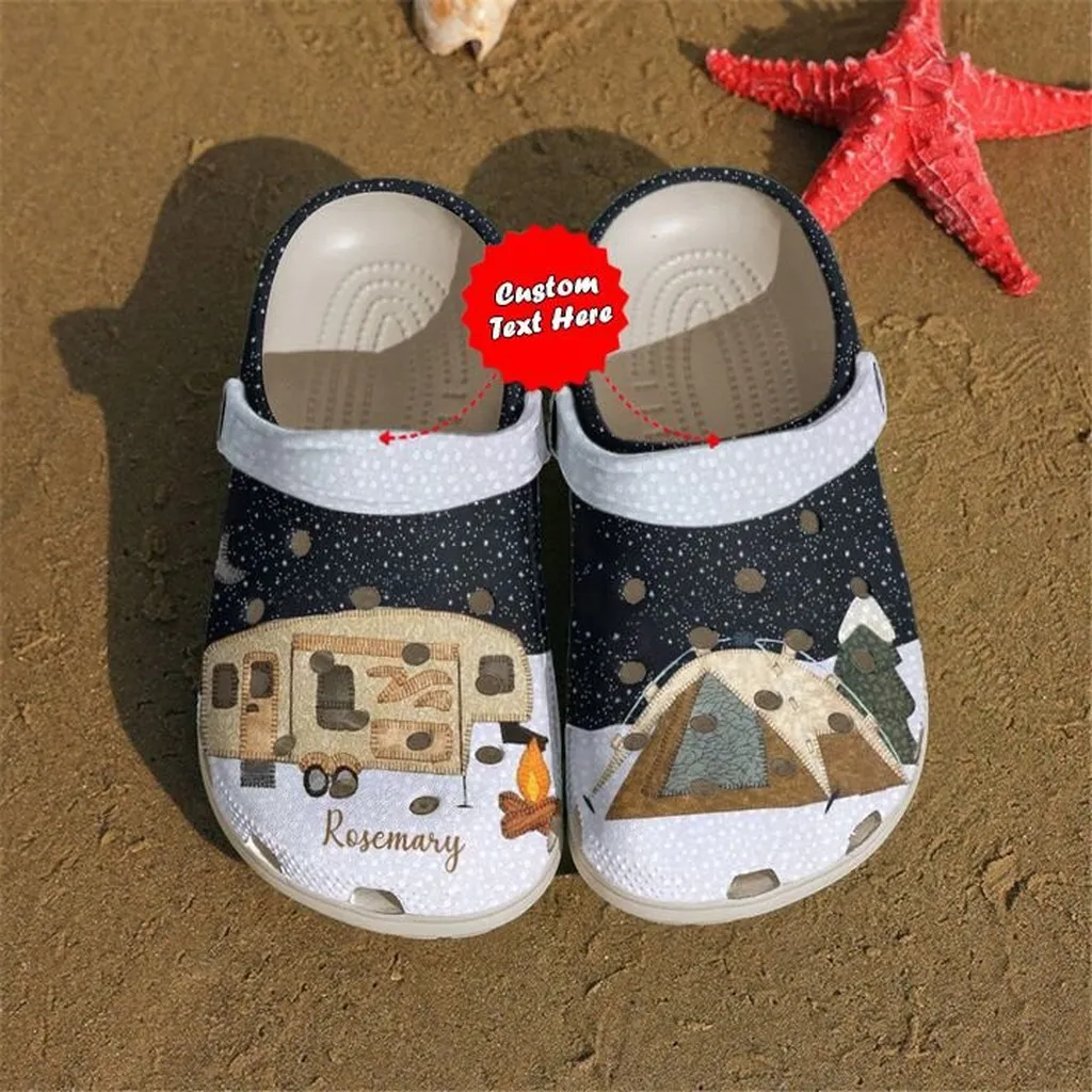 Christmas Crocs Camping Personalized Winter Clog