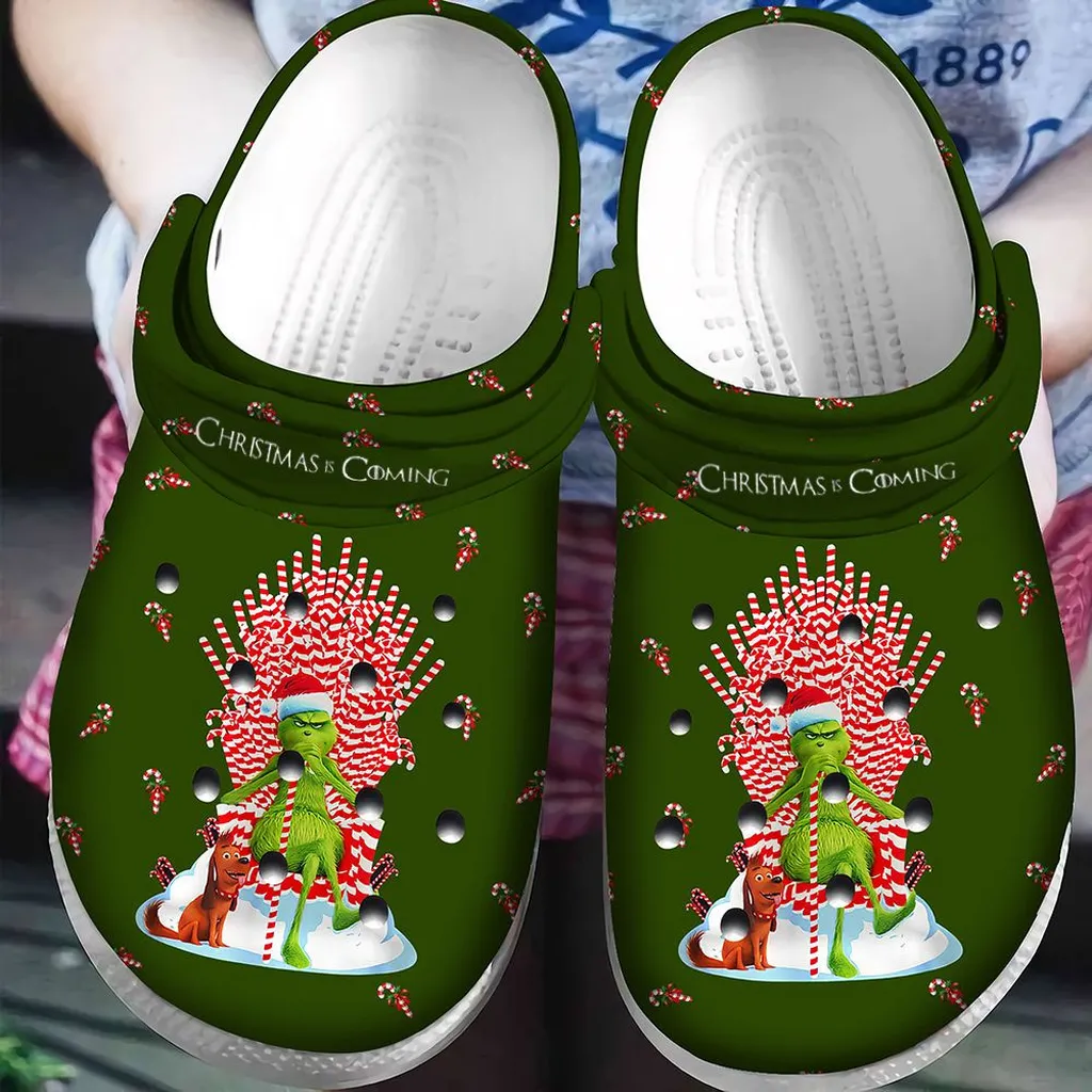 Christmas Is Coming Grinch Crocs Classic Clogs