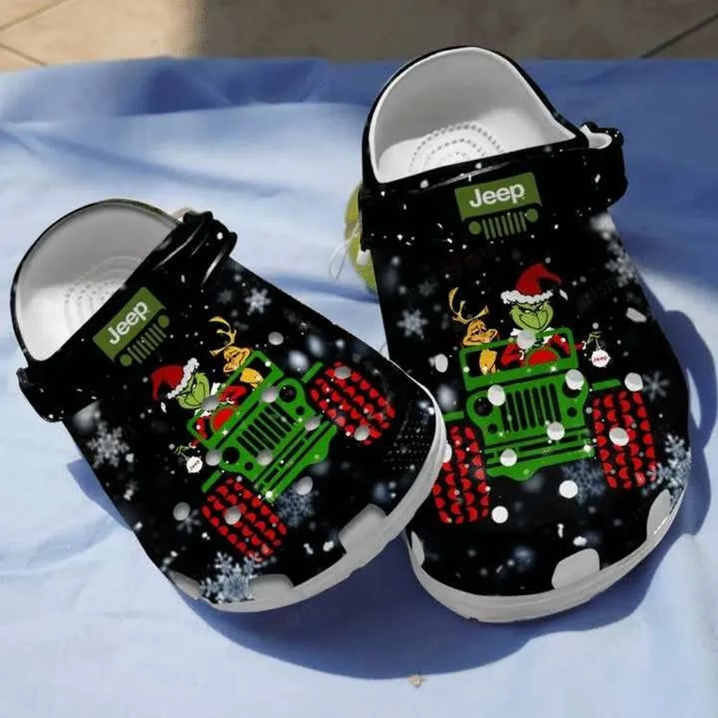 Christmas Jeep Crocs Crocband Clog