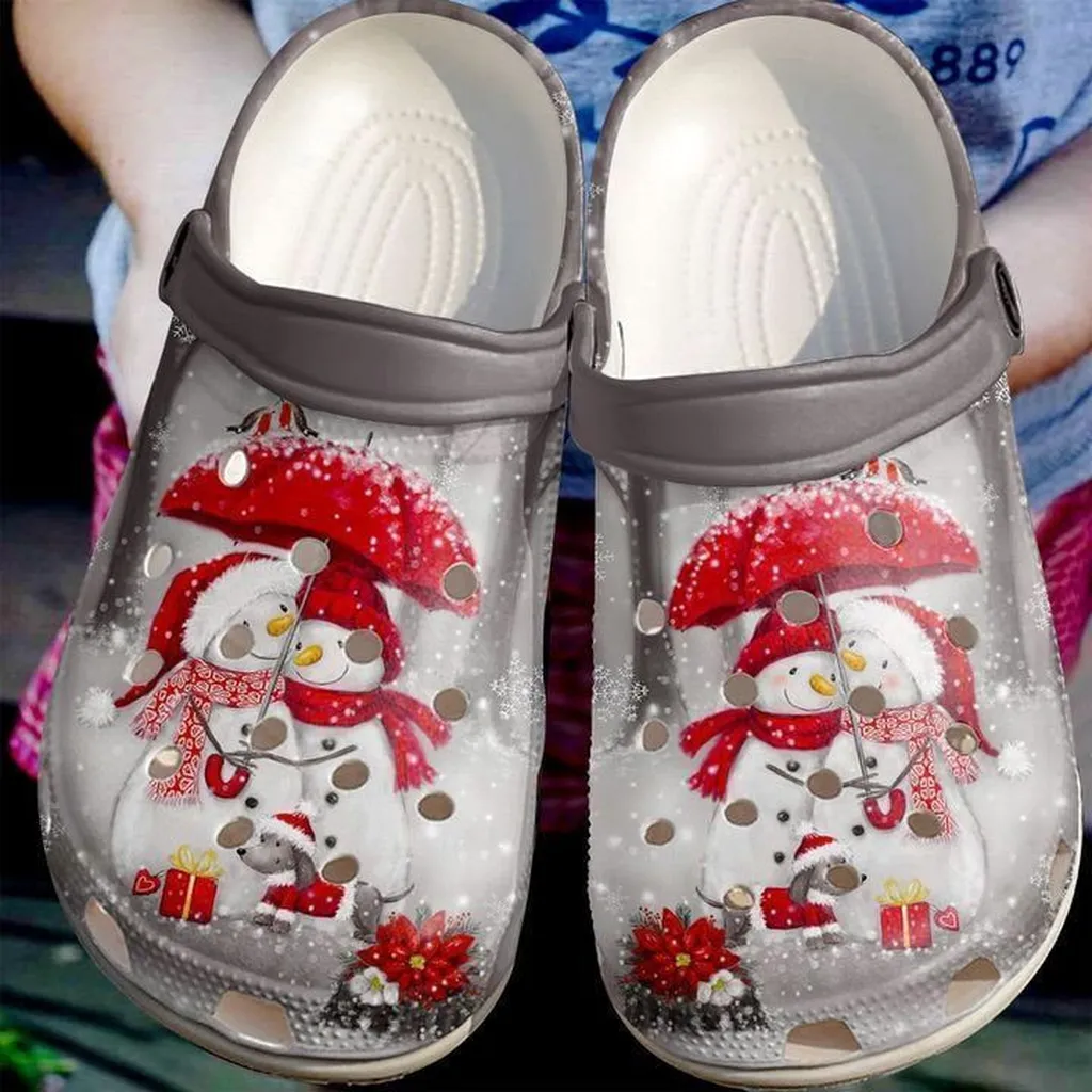 Christmas Personalized Merry Rubber Crocs Clog