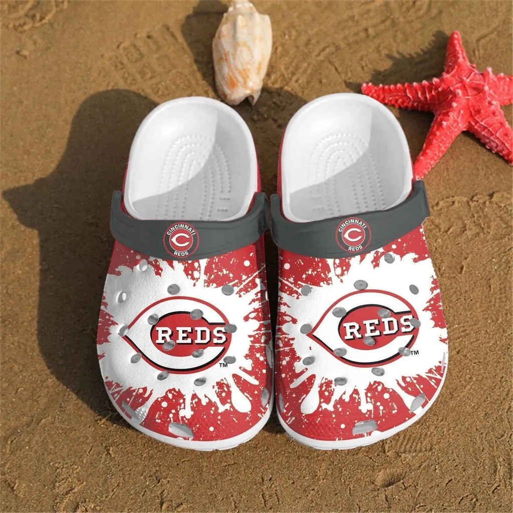 Cincinnati Reds Gift For Mlb Fans Rubber Crocs Clog