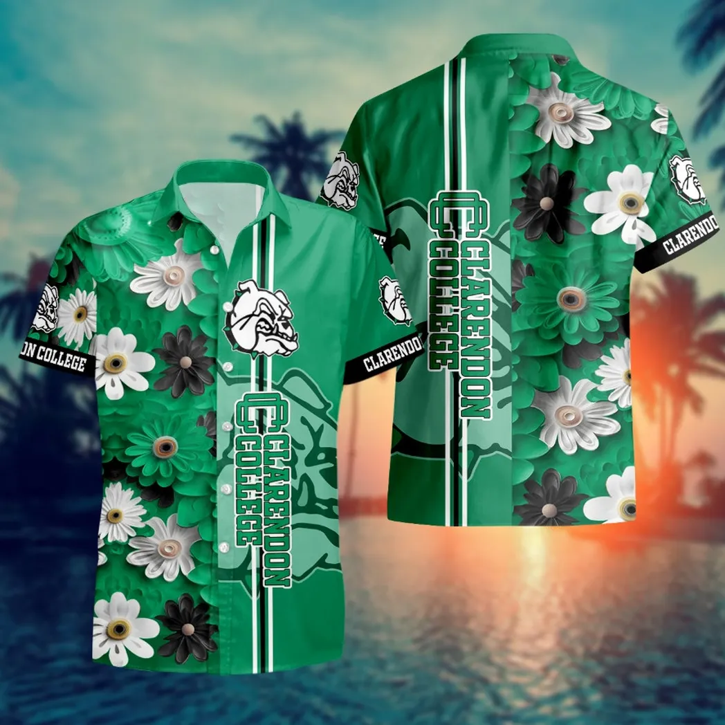 Clarendon College Flower Aloha Hawaiian Shirt, Summer Football Shirts VPHWA2451152423