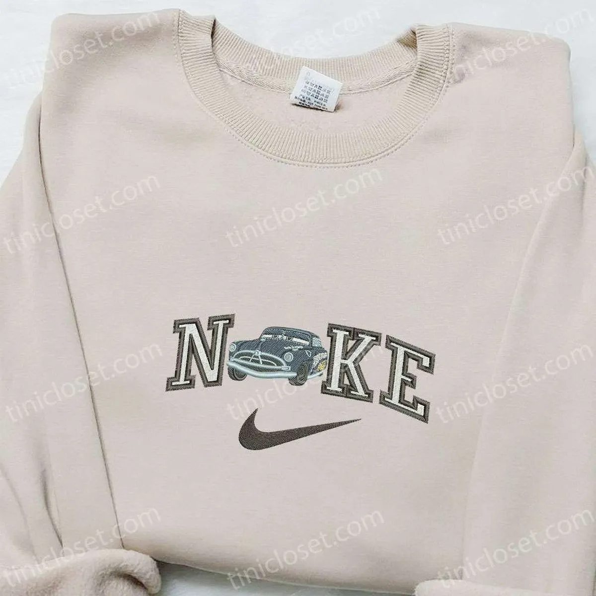 Classic Car x Nike Embroidered Shirt, Transportations Embroidered Hoodie, Nike Inspired Embroidered Sweatshirt