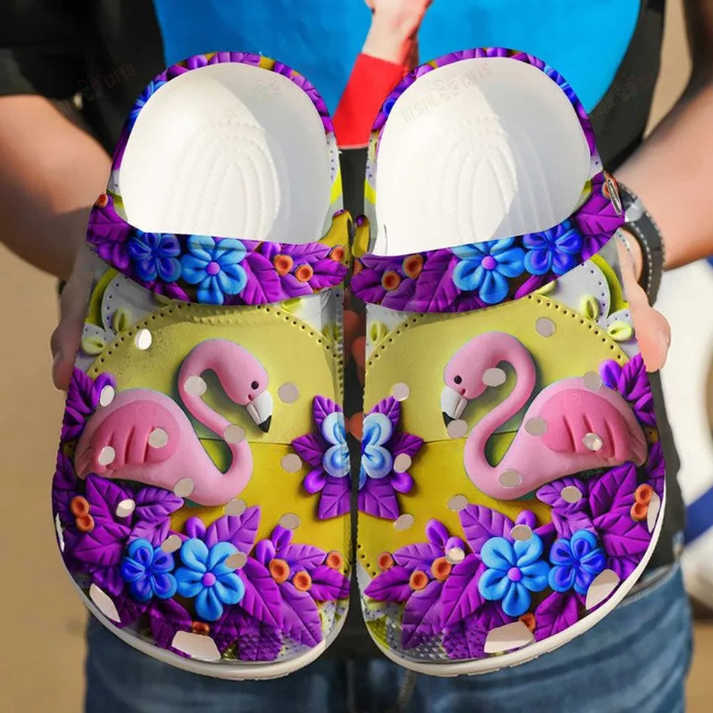 Clay Flamingo Clogs Crocs