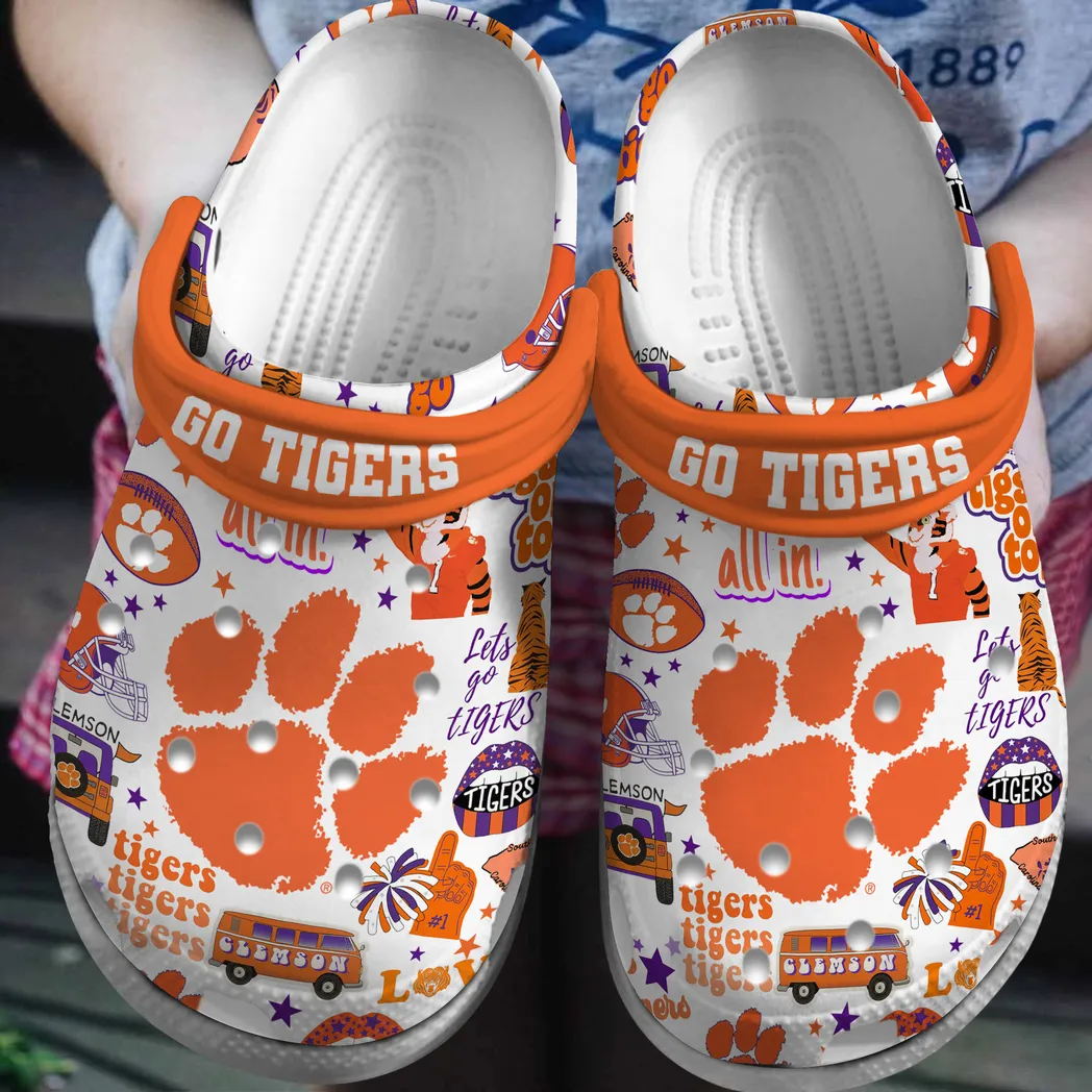 Clemson Tigers NCAA Sport Crocs Clogs