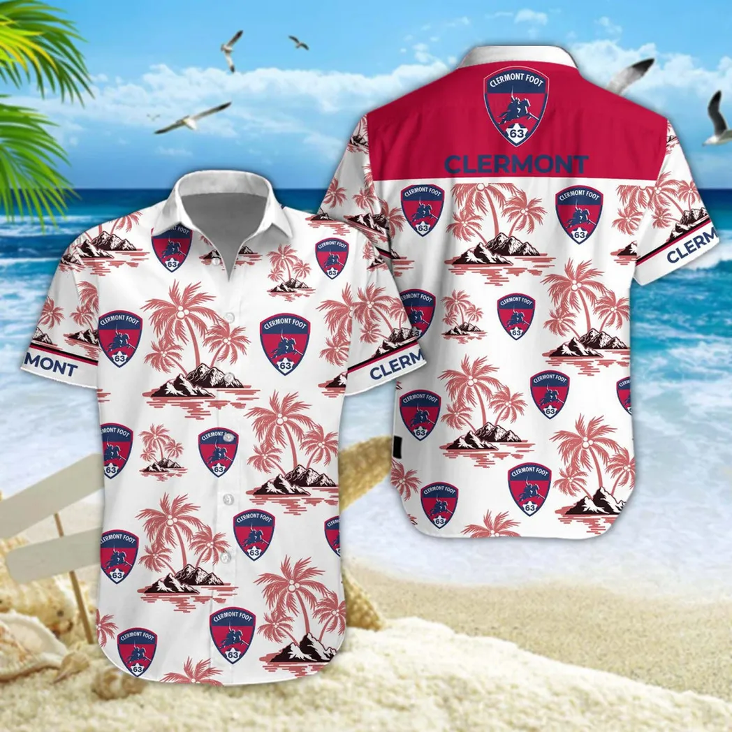 Clermont Foot Auvergne 63 Hawaiian Shirt Style Classic Oversized Hawaiian, Unisex Hawaiian Shirt