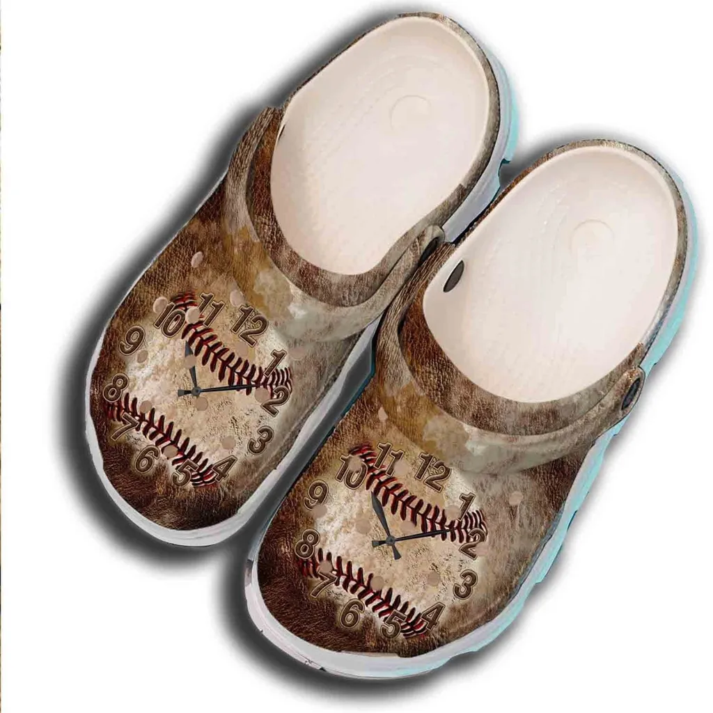 Clock Baseball Crocs