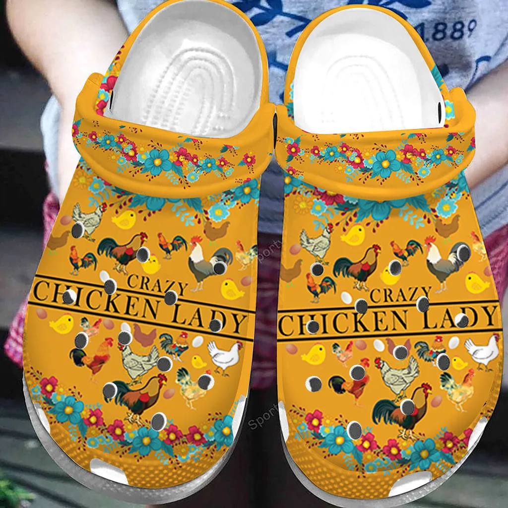 Clogsazy Chicken Lady Yellow Clogs