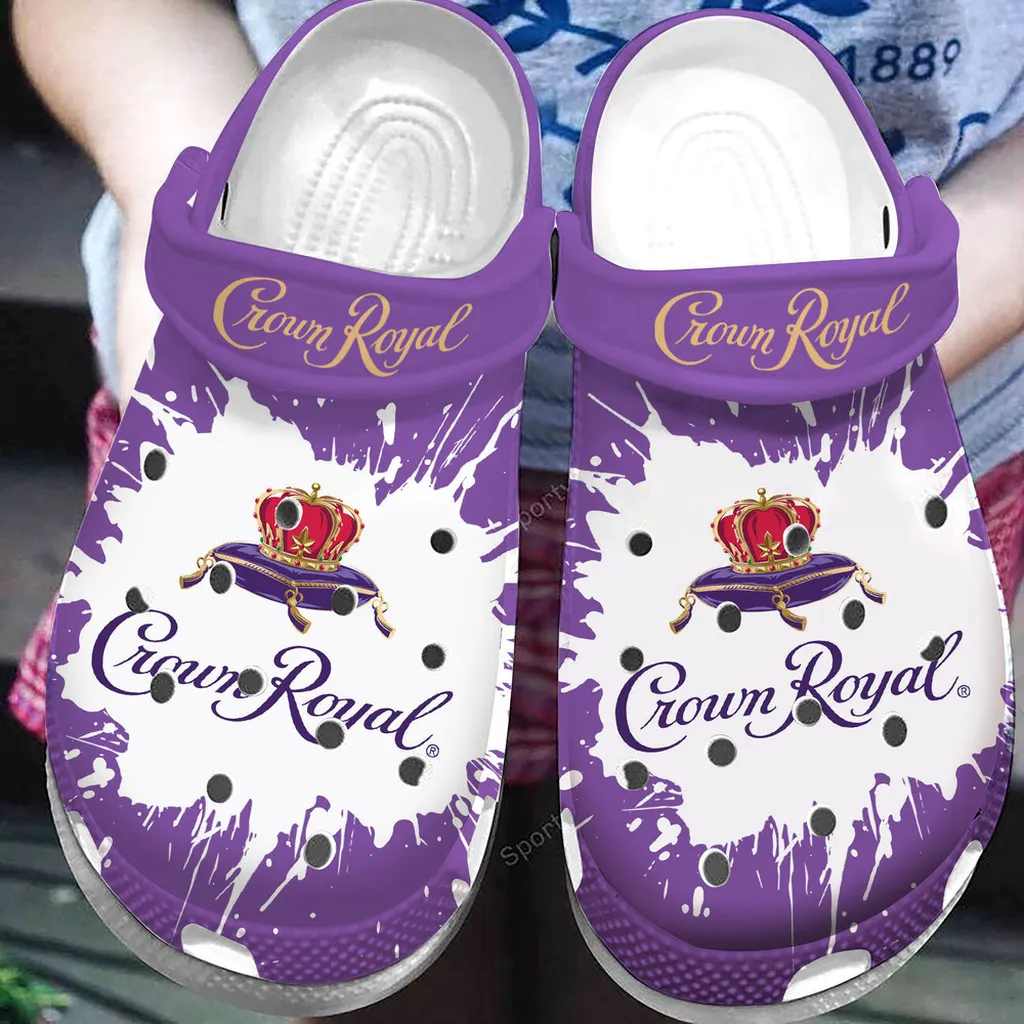 Clogsown Royal Purple White Clogs