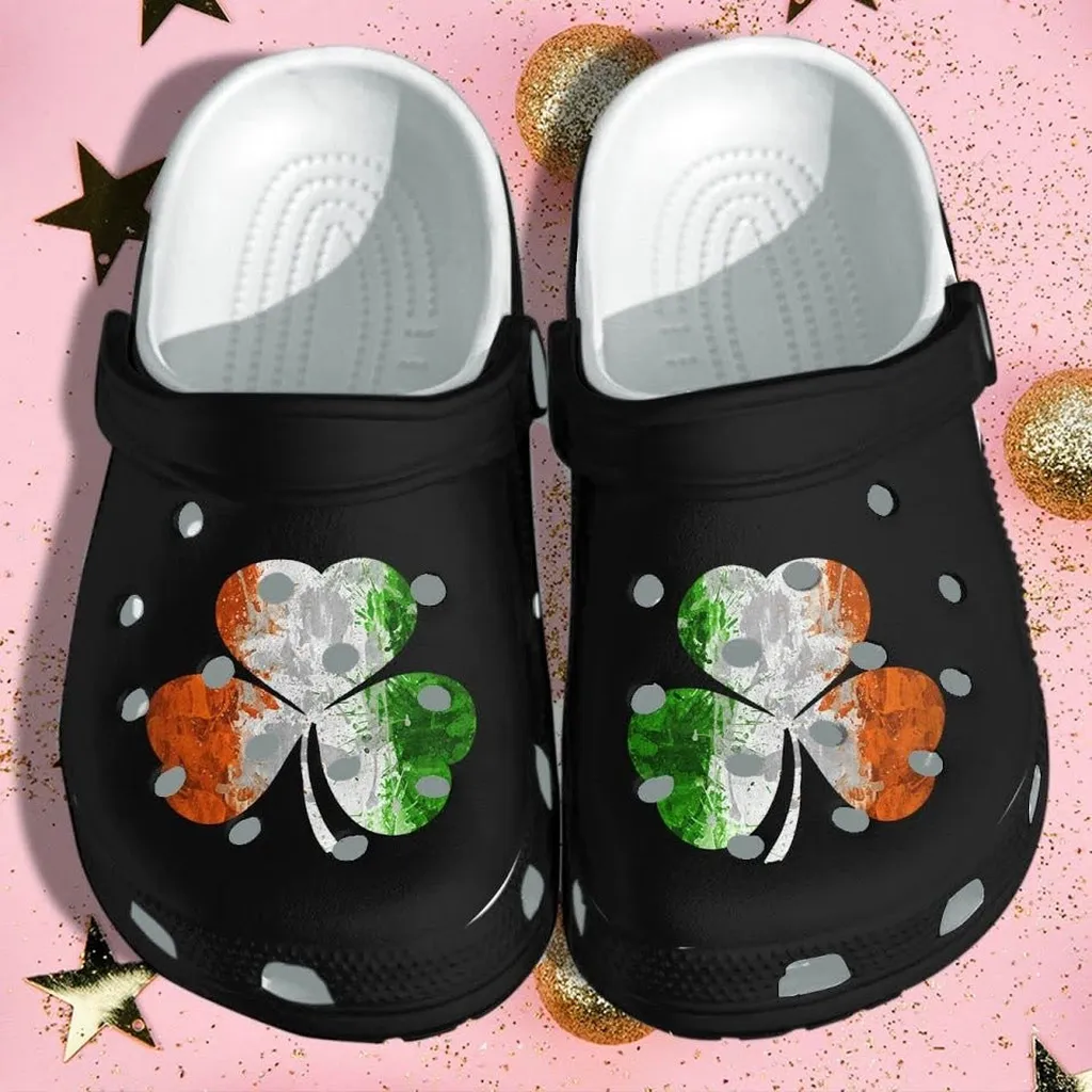 Clover Irish Flag Clog