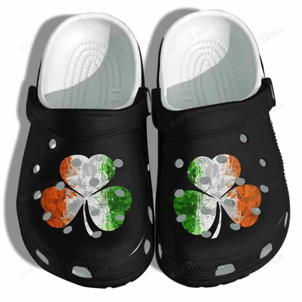 Clover Irish Flag Crocs Classic Clogs