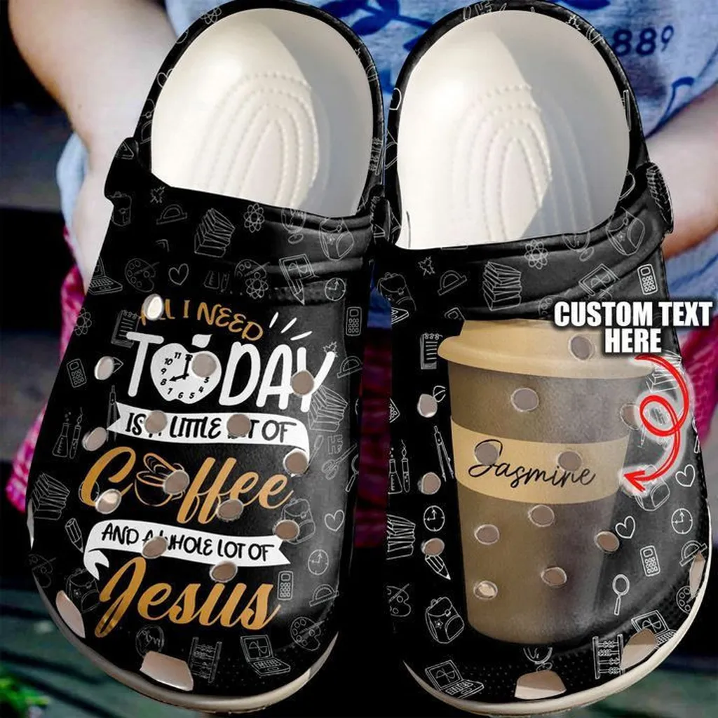 Coffee Crocs - Coffee Personalized And Jesus Crocs Clog