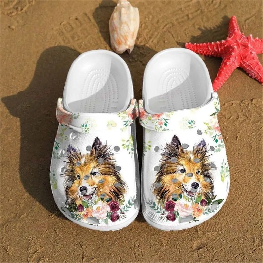 Collie Crocs, Personalized Crocs Classic Clogs