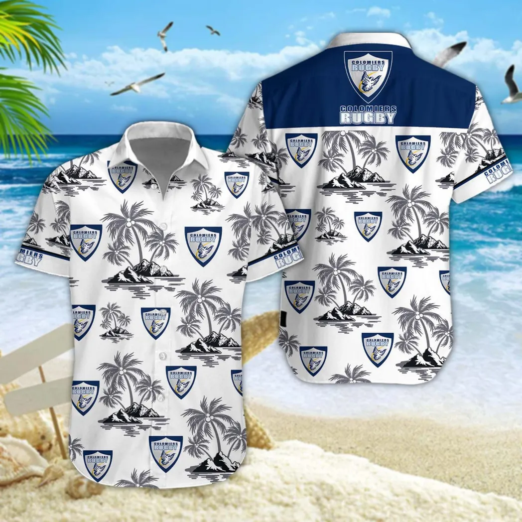 Colomiers Rugby Hawaiian Shirt Style Classic Oversized Hawaiian, Unisex Hawaiian Shirt