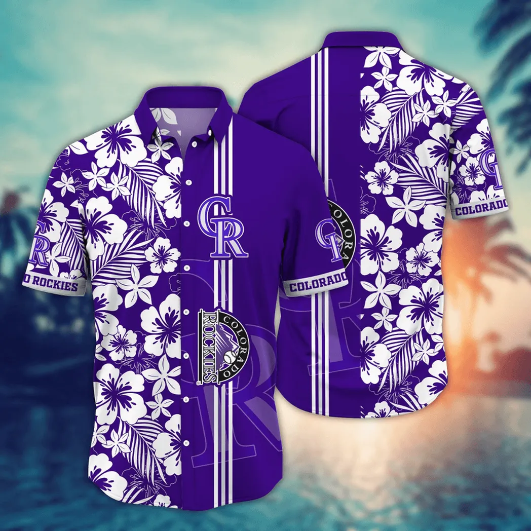 Colorado Rockies MLB Flower Aloha Hawaiian Shirt, Summer Football Shirts VPHWA2451154775