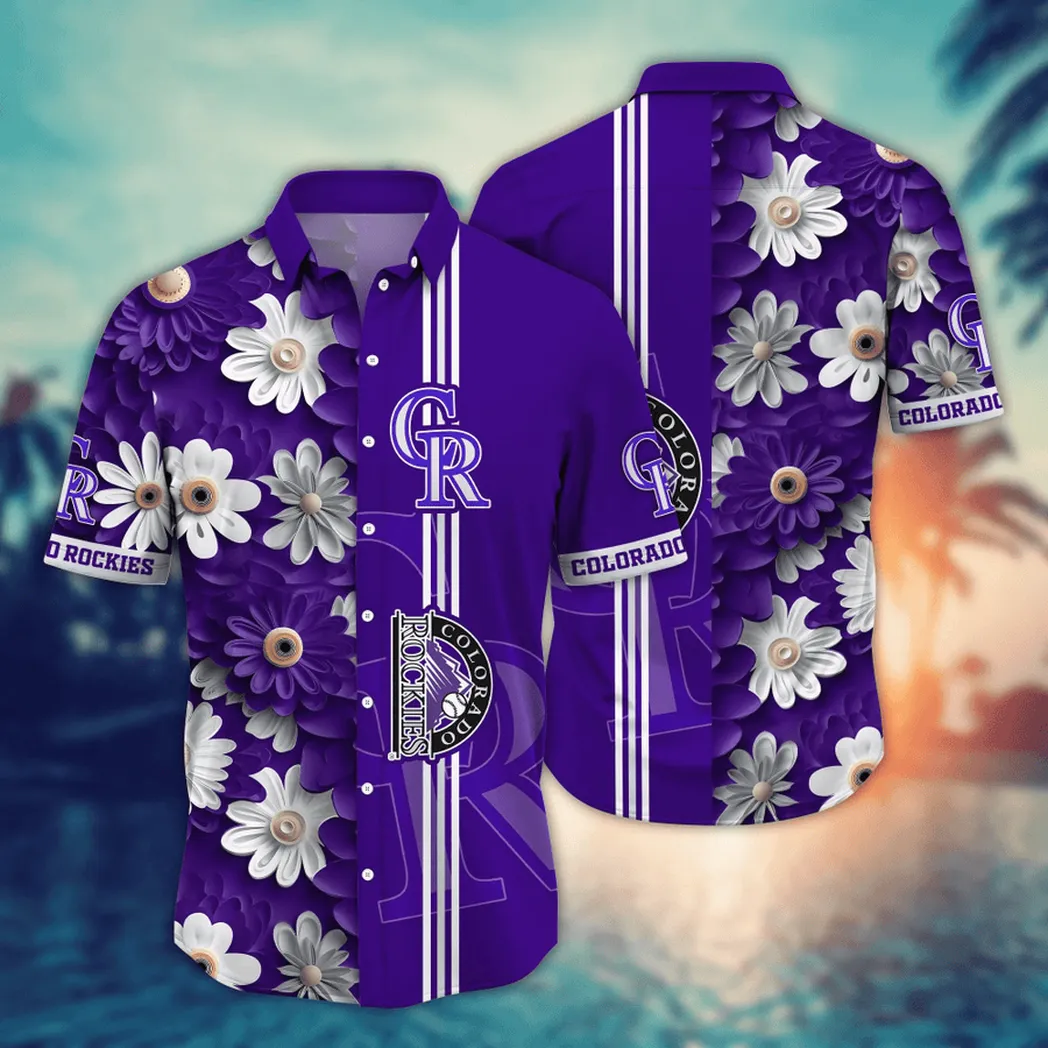 Colorado Rockies MLB Flower Aloha Hawaiian Shirt, Summer Football Shirts VPHWA2451154804