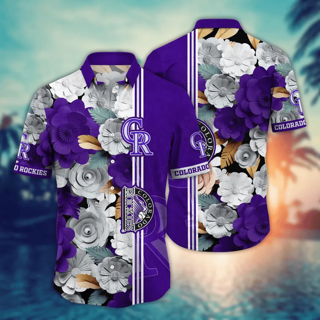 Colorado Rockies MLB Flower Aloha Hawaiian Shirt, Summer Football Shirts VPHWA2451154849