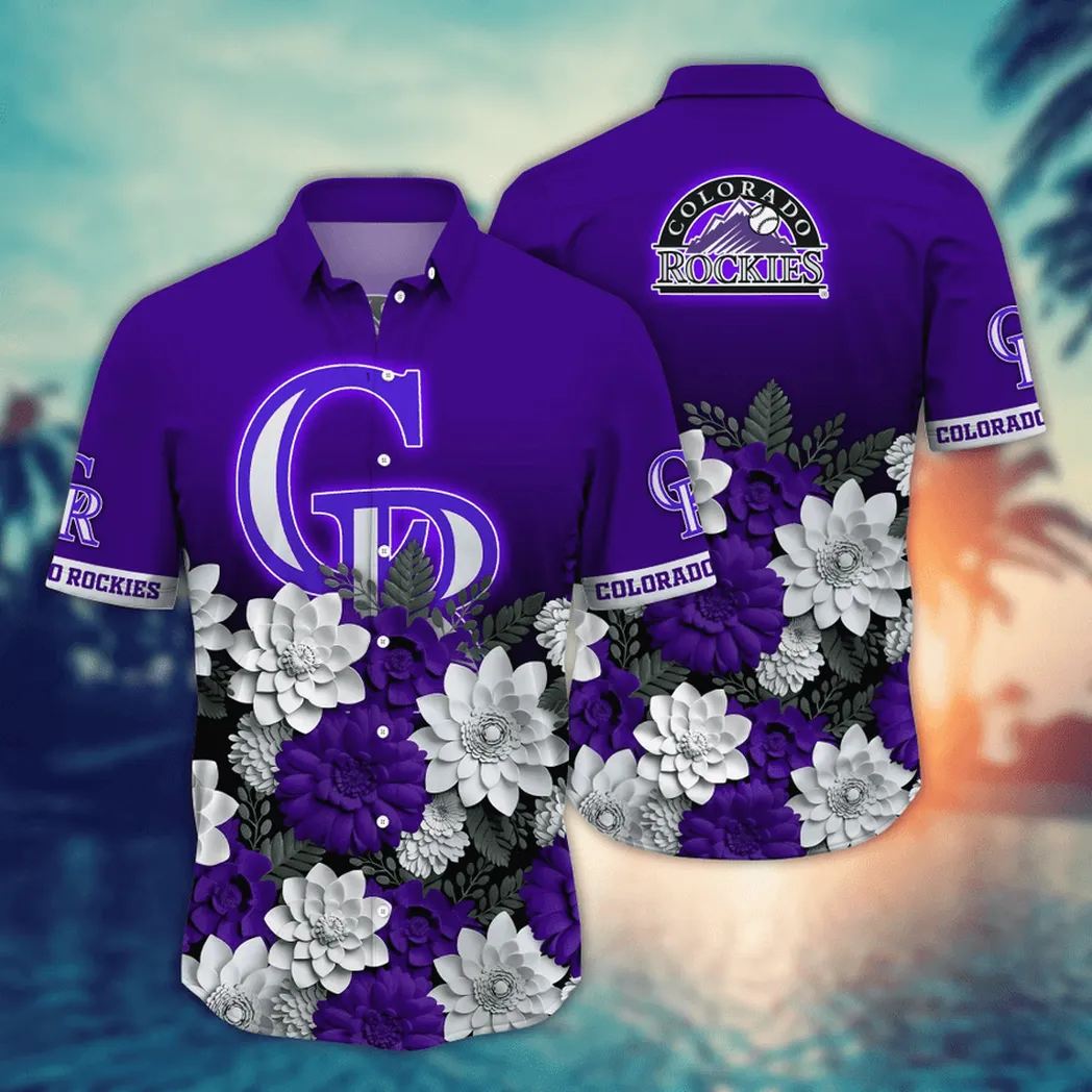 Colorado Rockies MLB Flower Aloha Hawaiian Shirt, Summer Football Shirts VPHWA2451154954