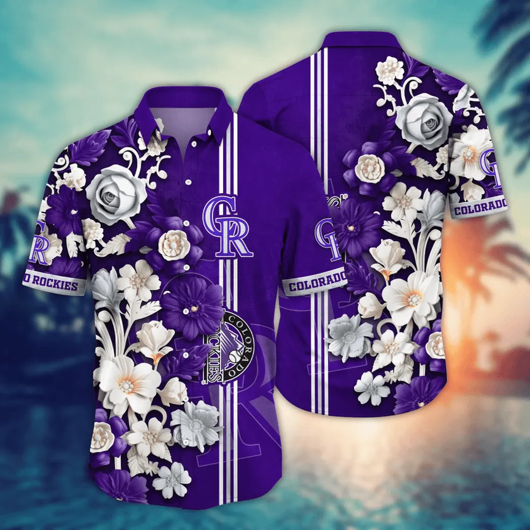 Colorado Rockies MLB Flower Aloha Hawaiian Shirt, Summer Football Shirts VPHWA2451155014