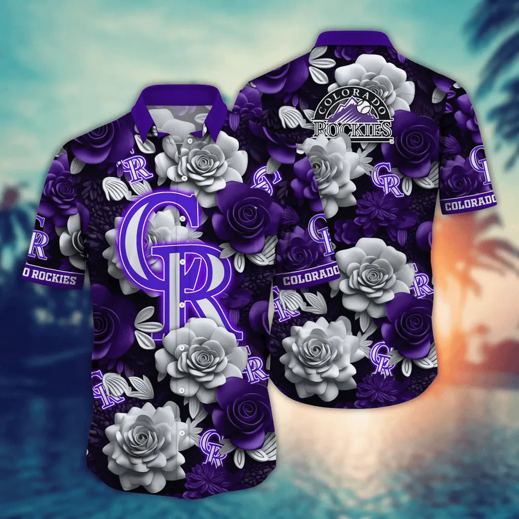 Colorado Rockies MLB Flower Aloha Hawaiian Shirt, Summer Football Shirts VPHWA2451155035