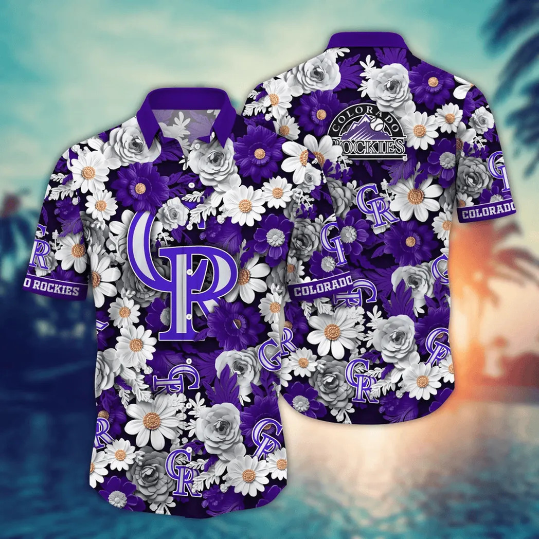 Colorado Rockies MLB Flower Aloha Hawaiian Shirt, Summer Football Shirts VPHWA2451155052