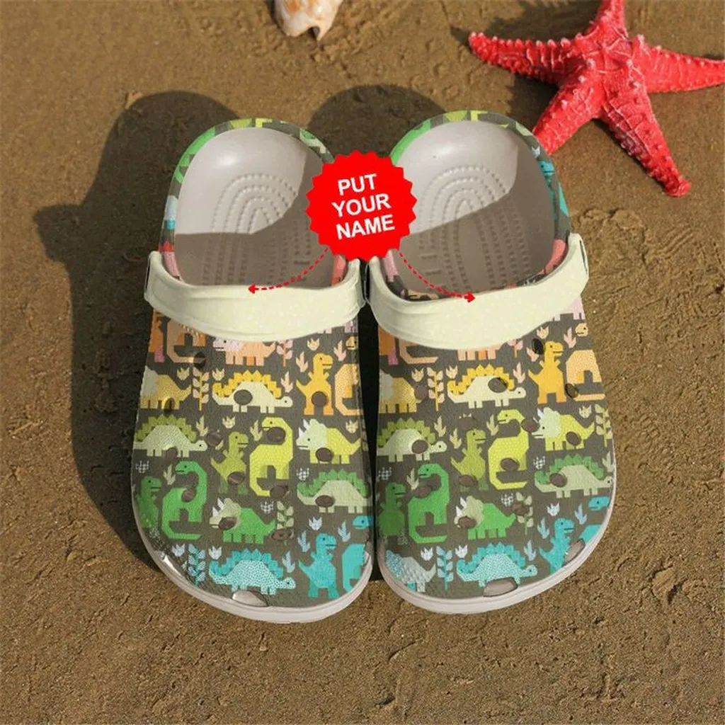 Colorful Crocs - Quilting Dinosaurs Pattern Clog