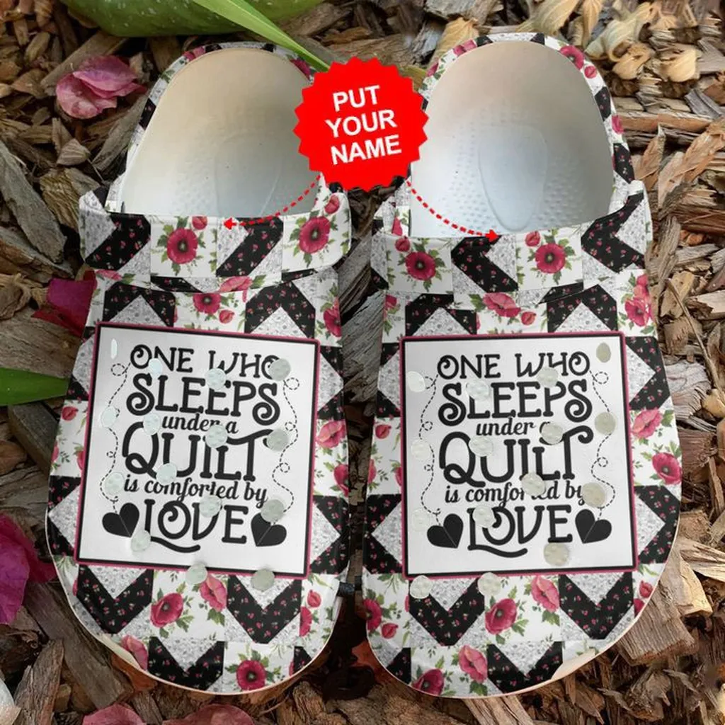 Colorful Crocs - Quilting One Who Sleeps Under A Quilt Clog