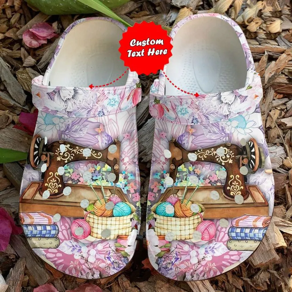 Colorful Crocs - Sewing Floral Clog