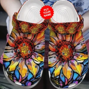 Colorful Crocs Flower Clog