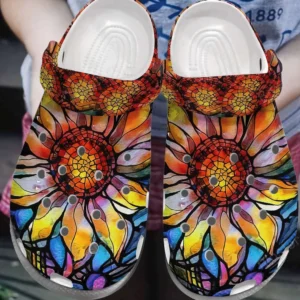 Colorful Flower Rubber Crocs Clog