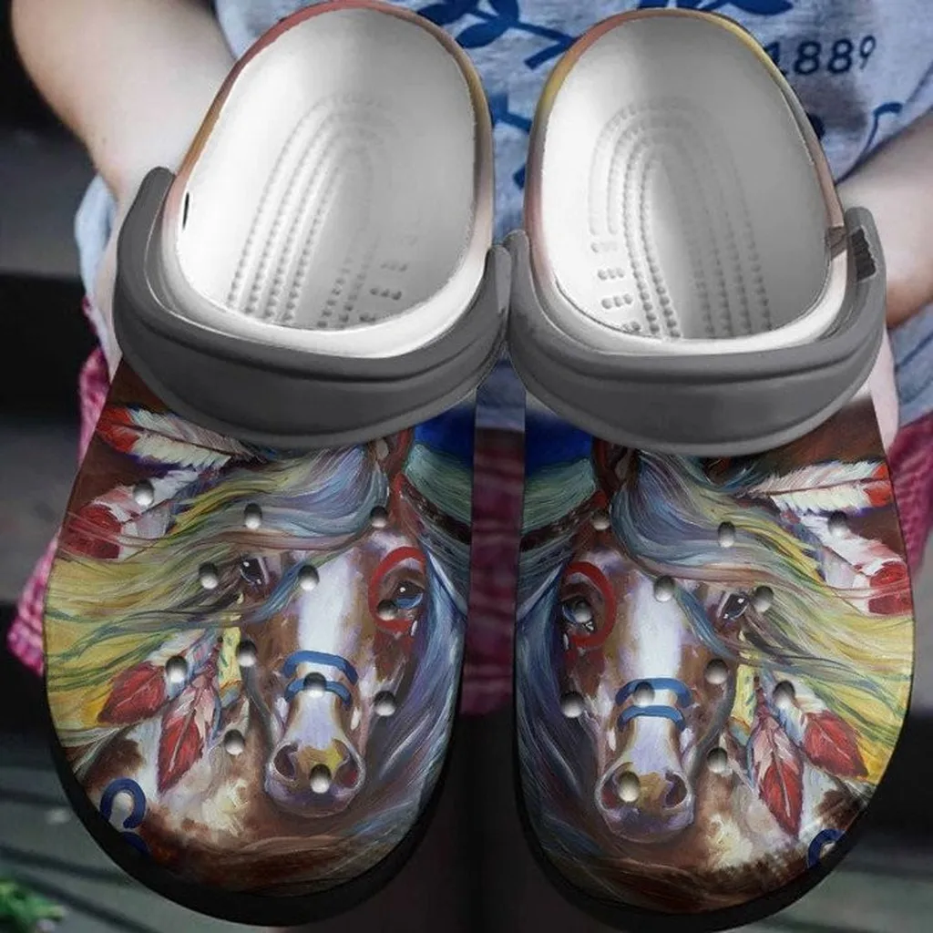 Colorful Horse Crocs