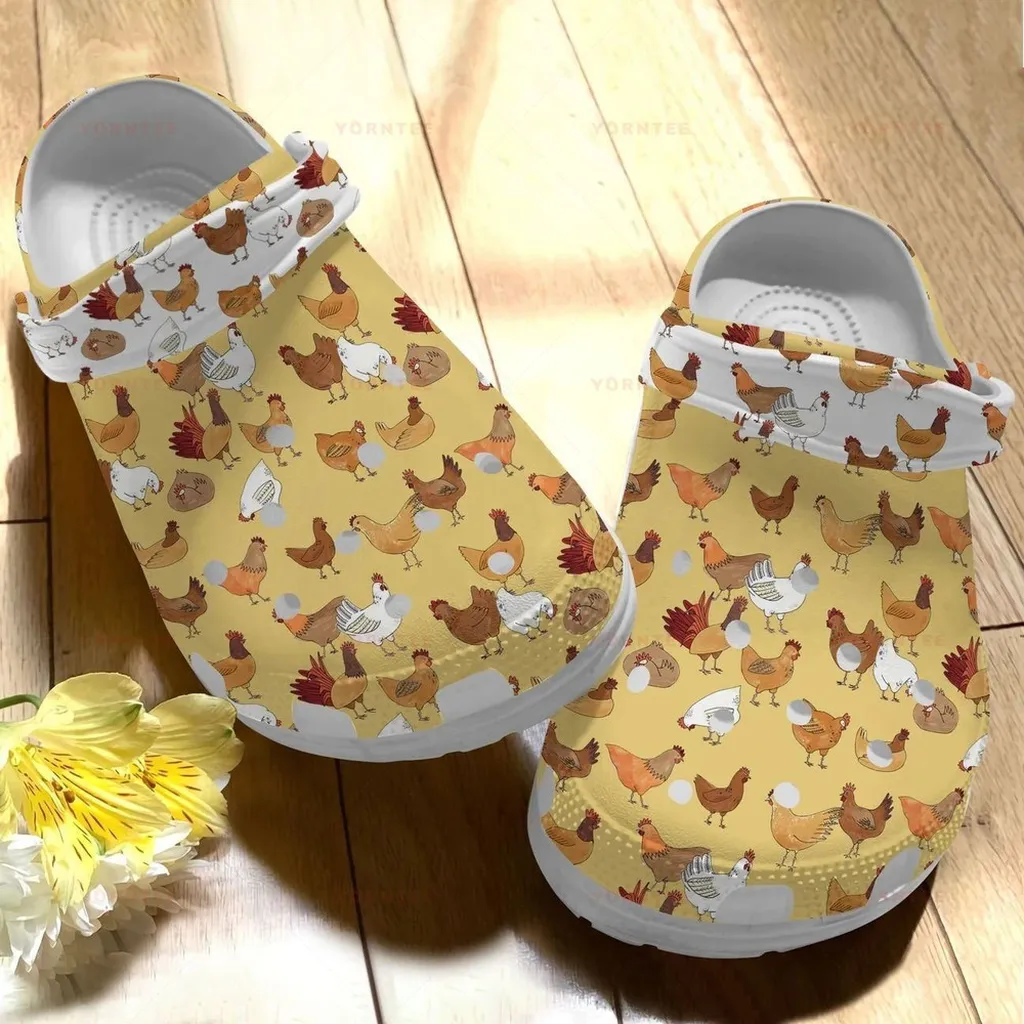 Colors Little Chickens Gift For Lover Rubber Crocs Clog