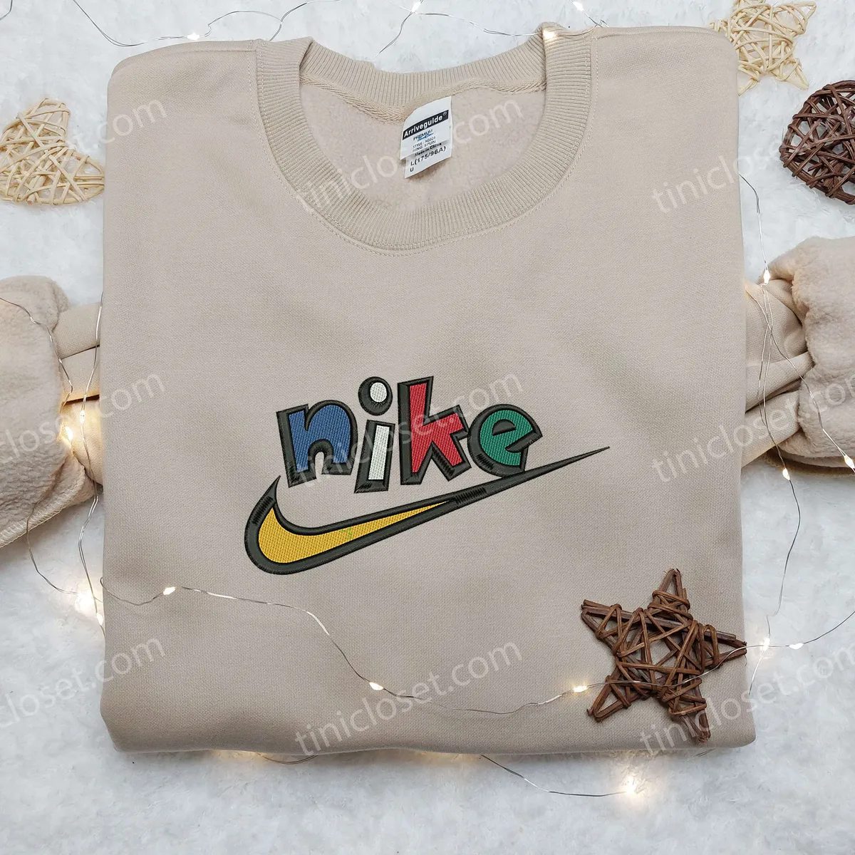 Colors Nike x Swoosh, Embroidered Shirt, Brand Embroidered Shirt, Custom Nike Embroidered Shirt