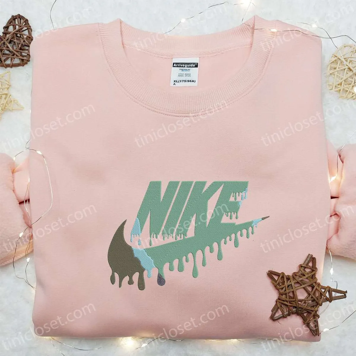 Colors Vintage Melt x Nike Embroidered Sweatshirt, Nike Inspired Embroidered Shirt, The Best Gift