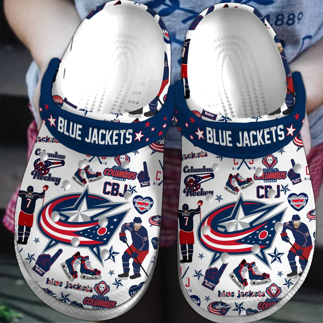 Columbus Blue Jackets NHL Sport Crocs Clogs