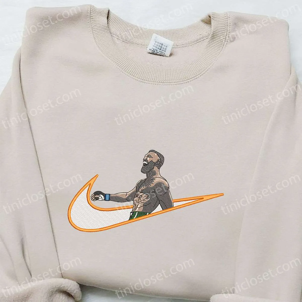 Conor McGregor x Nike Swoosh Celebrity Embroidered Hoodie, Nike Inspired Embroidered Shirt, Best Gifts for Him